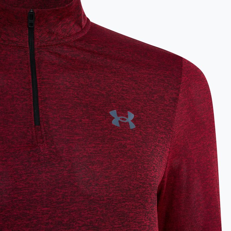 Bluza do biegania męska Under Armour Seamless Stride 1/4 Zip racer red/reflective 5