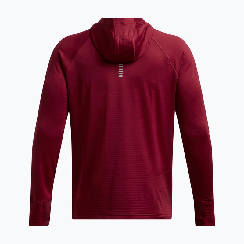 Bluza męska do biegania Under Armour Launch Elite CW Balaclava Hoody cardinal/reflective 6
