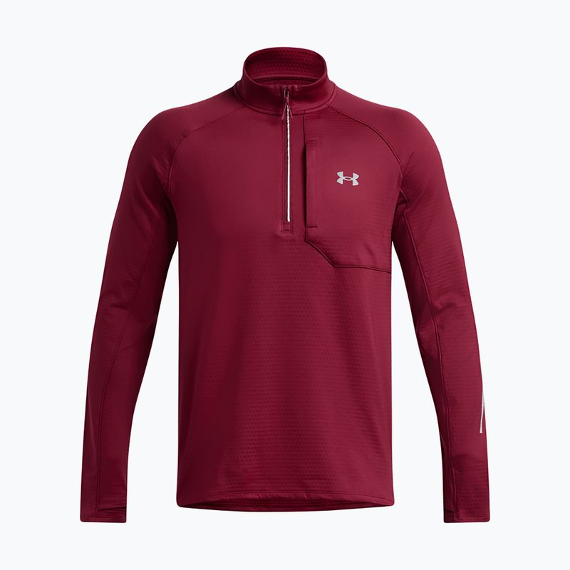 Bluza do biegania męska Under Armour Launch Elite CW Half Zip cardinal/reflective 3