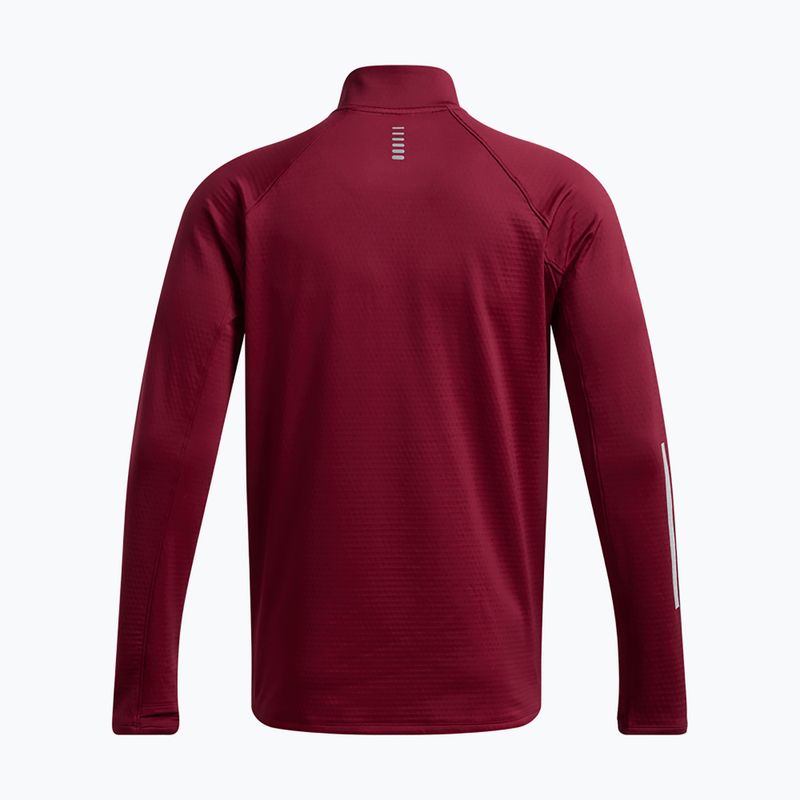 Bluza do biegania męska Under Armour Launch Elite CW Half Zip cardinal/reflective 4