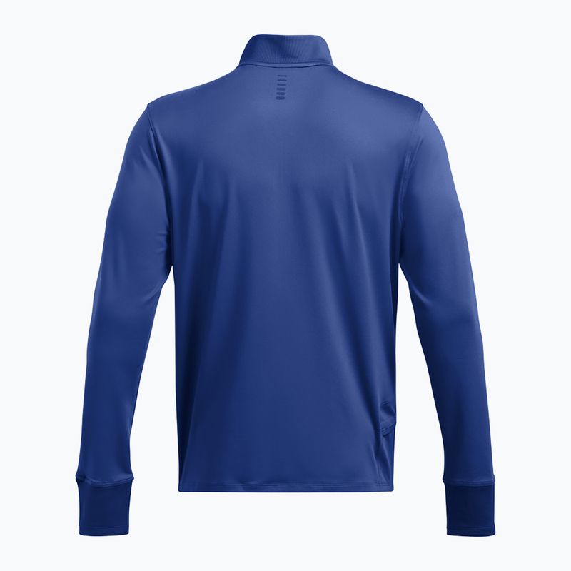 Longsleeve do biegania męski Under Armour Launch Pro 1/4 Zip tech blue/tech blue/reflective 2