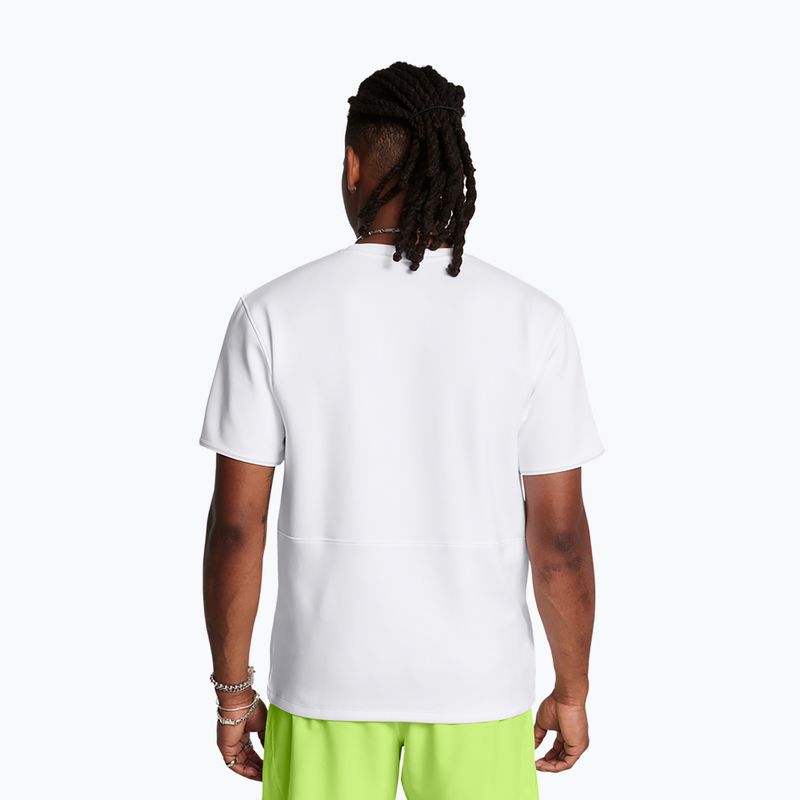 Koszulka męska Under Armour Run Anywhere white/morph green/black 2