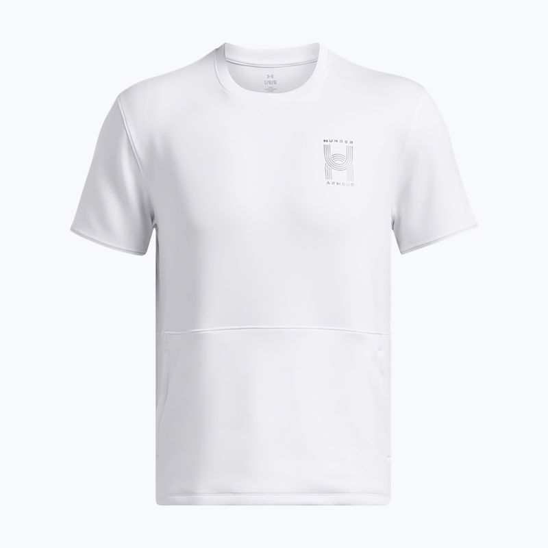 Koszulka męska Under Armour Run Anywhere white/morph green/black 3