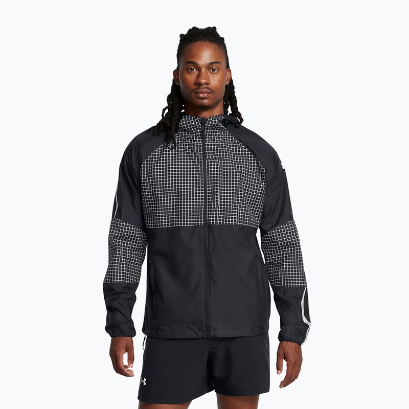 Kurtka do biegania męska Under Armour Launch Elite CW black/reflective