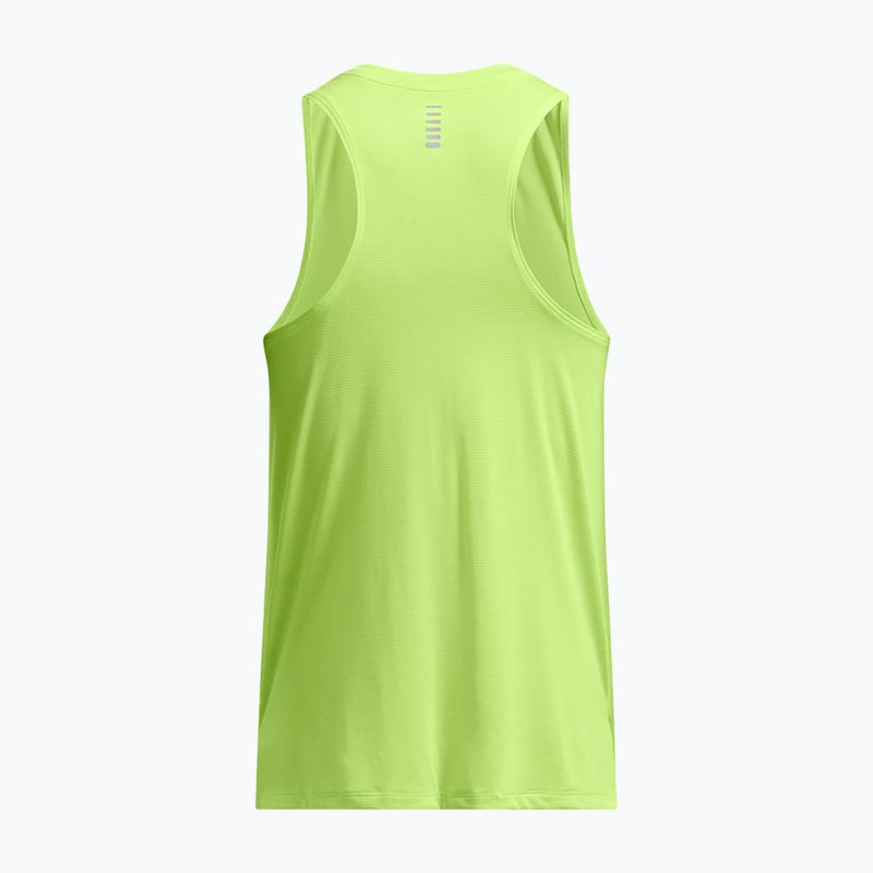 Koszulka do biegania męska Under Armour Launch Singlet morph green/reflective 4