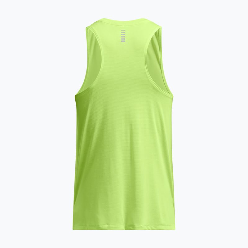 Tank top do biegania męski Under Armour Launch Singlet morph green/reflective 4