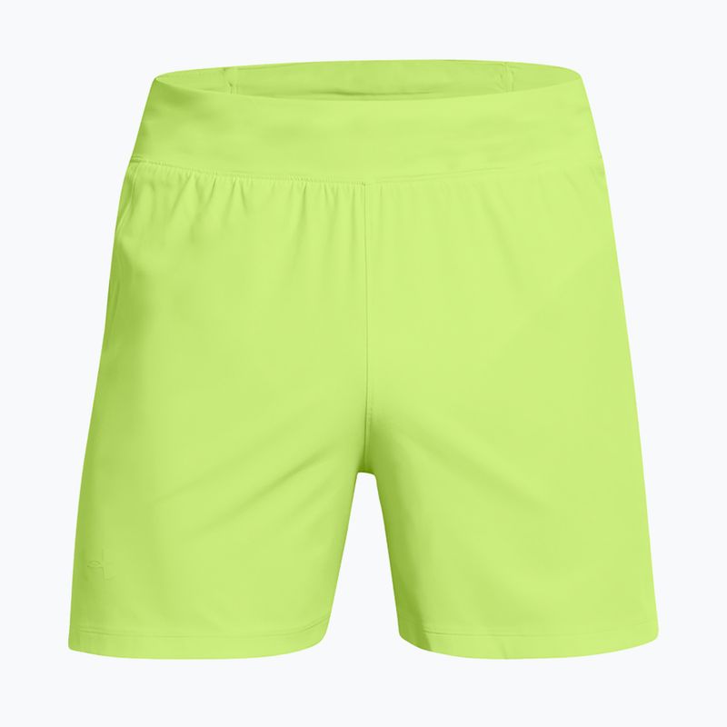 Spodenki do biegania męskie Under Armour Launch Elite 5" morph green/morph green/reflective 5