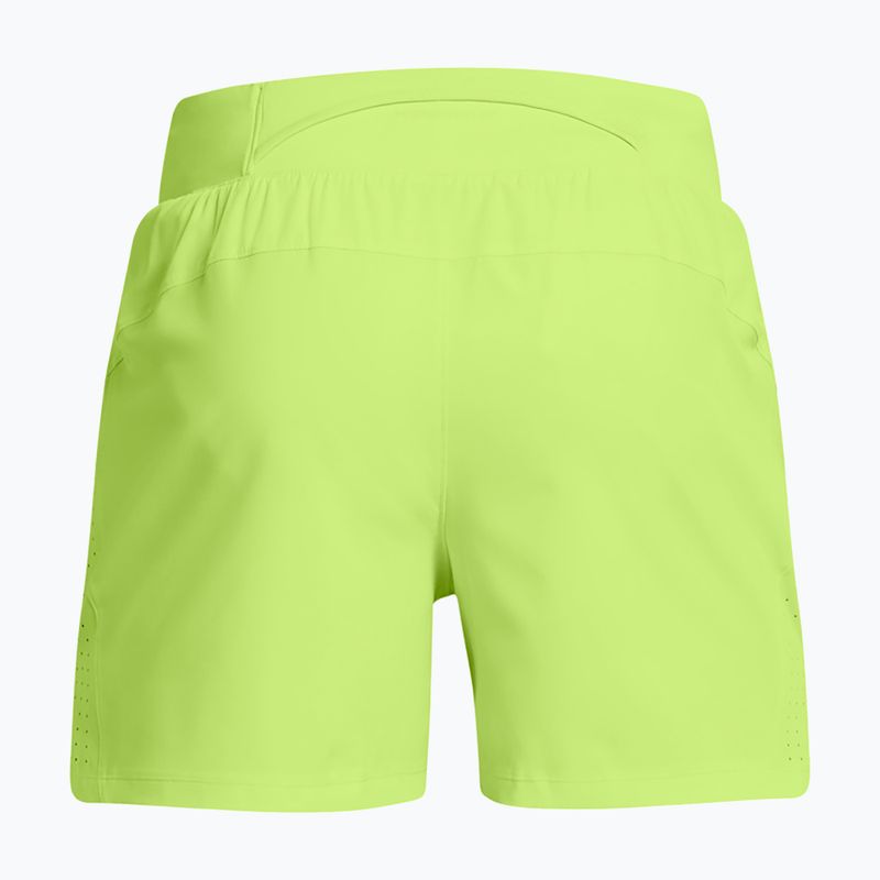 Spodenki do biegania męskie Under Armour Launch Elite 5" morph green/morph green/reflective 6