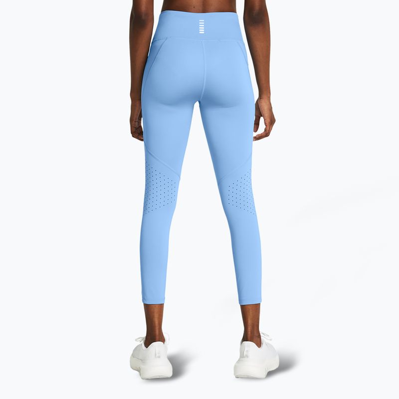 Legginsy do biegania damskie Under Armour Launch Ankle horizon blue/horizon blue/reflective 3