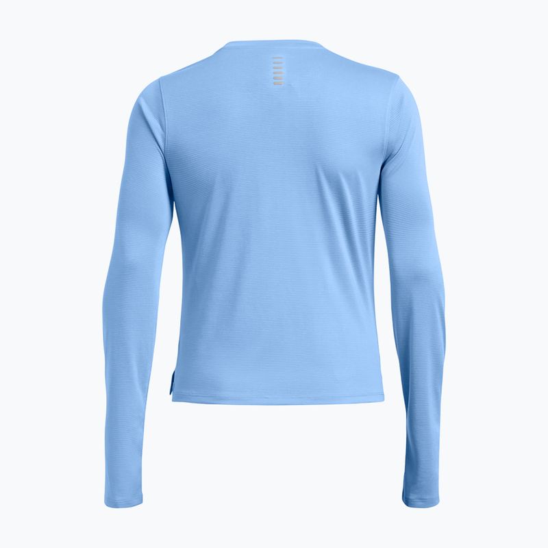 Longsleeve do biegania damski Under Armour Launch horizon blue/reflective 2