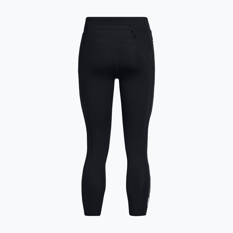 Legginsy do biegania damskie Under Armour Run Anywhere black/tetra gray/white 2