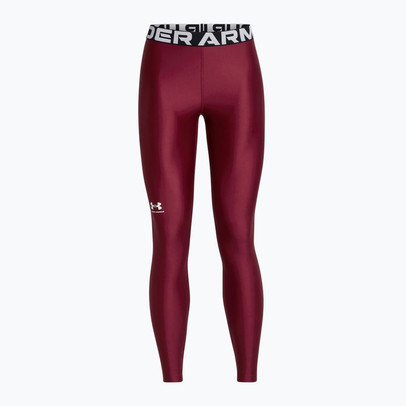 Legginsy damskie Under Armour HeatGear cardinal/white 4