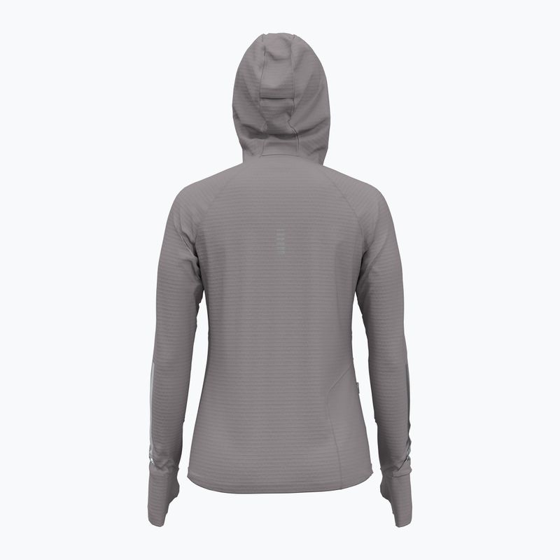 Bluza damska do biegania Under Armour Lunch Elite CW Balaclava Hoodie tetra gray/reflective 2