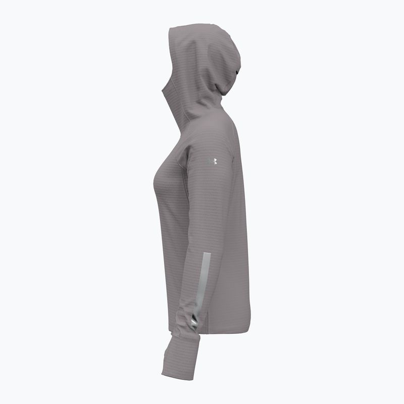 Bluza damska do biegania Under Armour Lunch Elite CW Balaclava Hoodie tetra gray/reflective 3