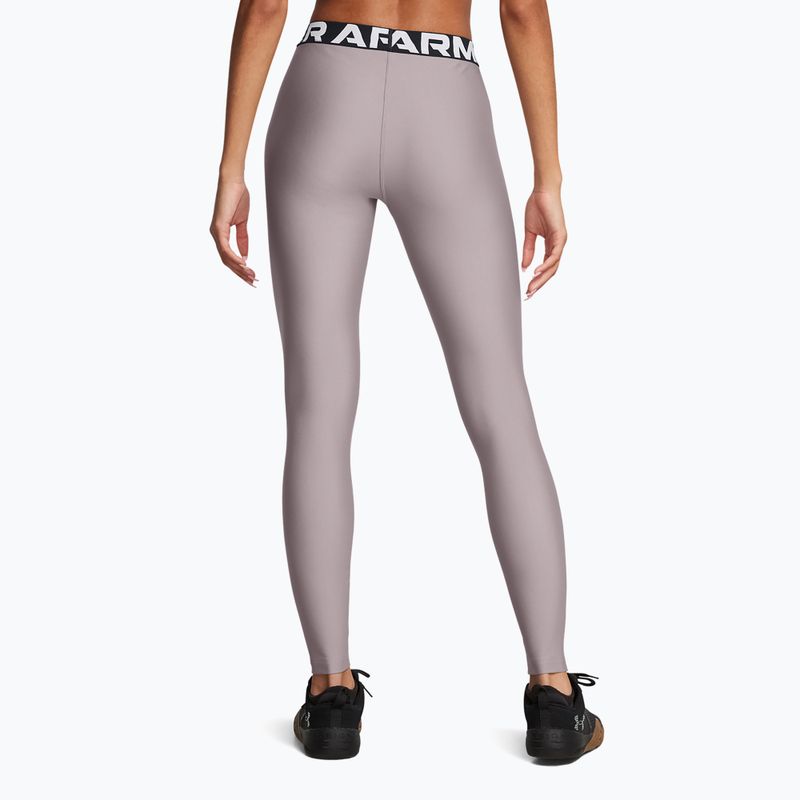 Legginsy treningowe damskie Under Armour HeatGear tetra gray/white 3