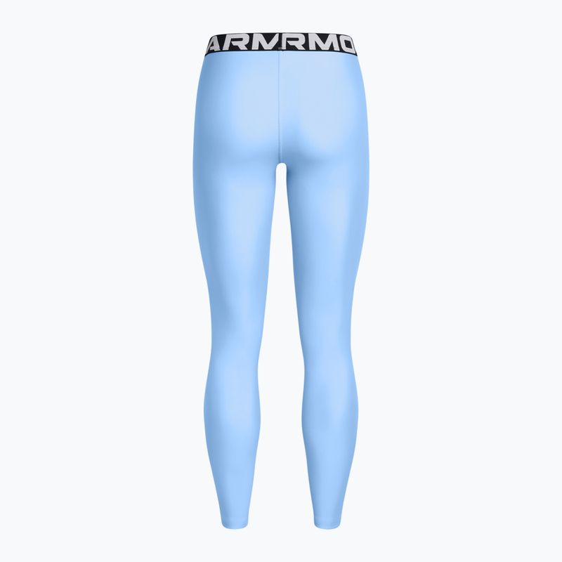 Legginsy damskie Under Armour HeatGear horizon blue/white 5