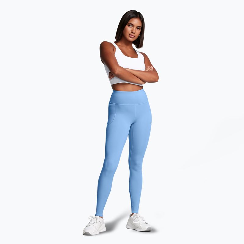 Legginsy treningowe damskie Under Armour Motion horizon blue/white 2