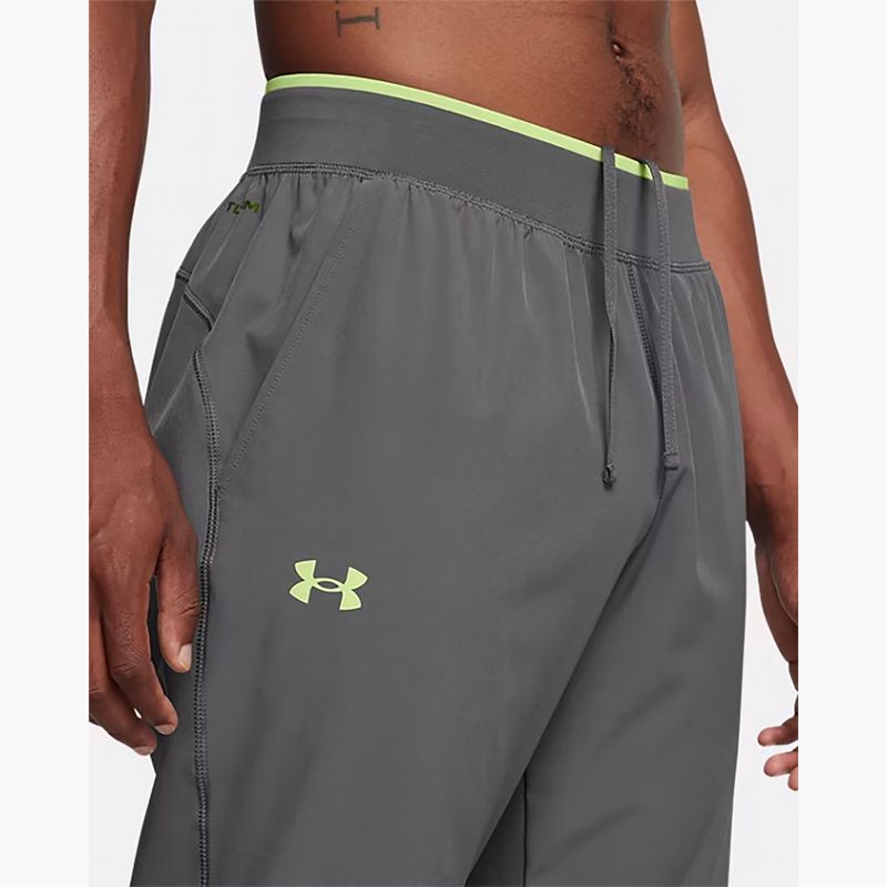 Spodnie do biegania męskie Under Armour Storm Run castlerock / morhp green / reflective 5