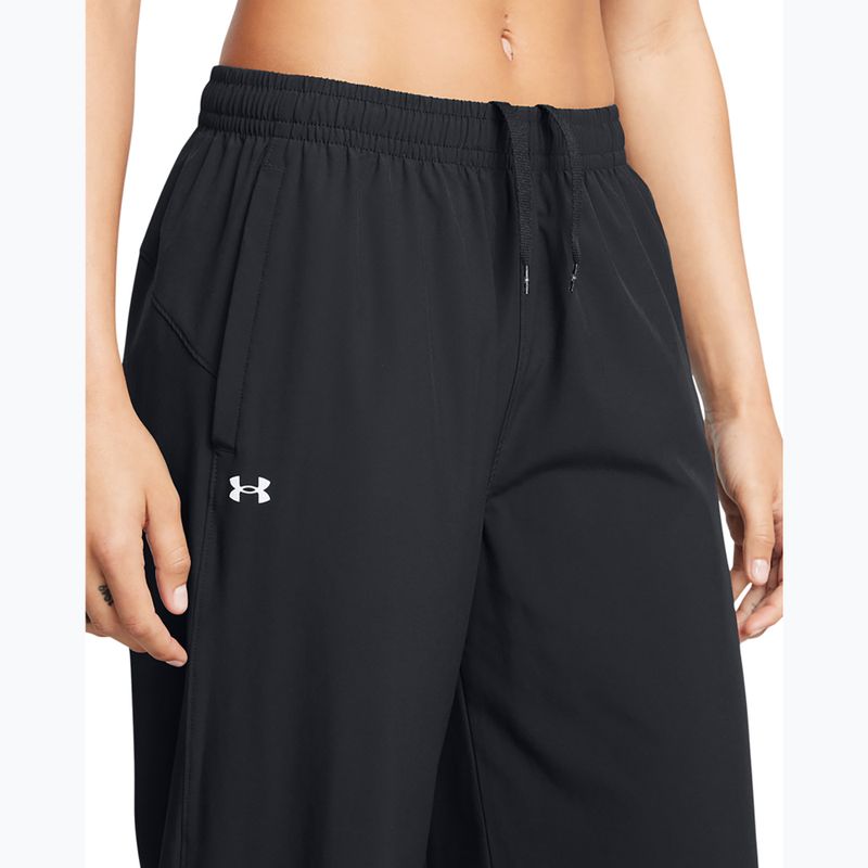 Spodnie damskie Under Armour Rival Wide Leg black/white 4