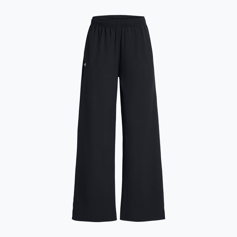 Spodnie damskie Under Armour Rival Wide Leg black/white 5