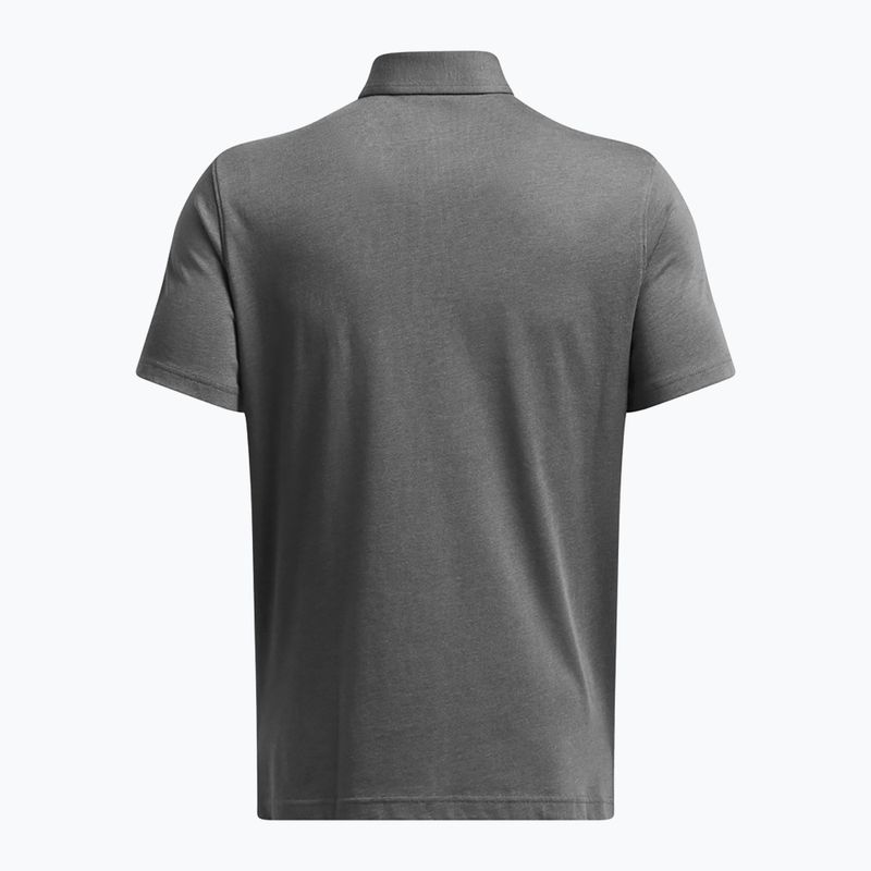 Koszulka polo męska Under Armour Icon Polo castlerock light heather/white 4