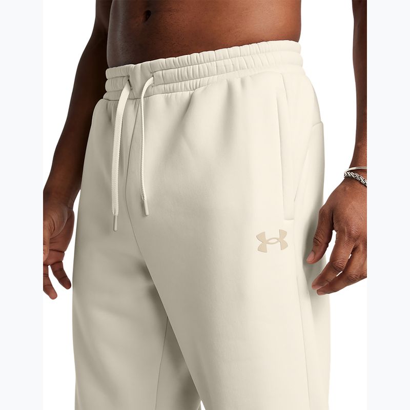 Spodnie męskie Under Armour Fleece Pro Joggers summit white/khaki base 4