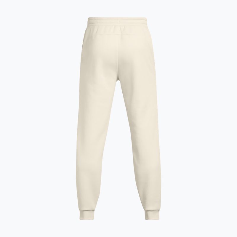 Spodnie męskie Under Armour Fleece Pro Joggers summit white/khaki base 7