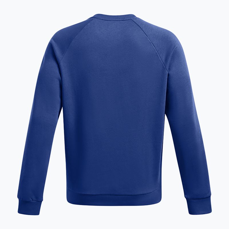 Bluza męska Under Armour Rival Fleece Crew tech blue/white 2