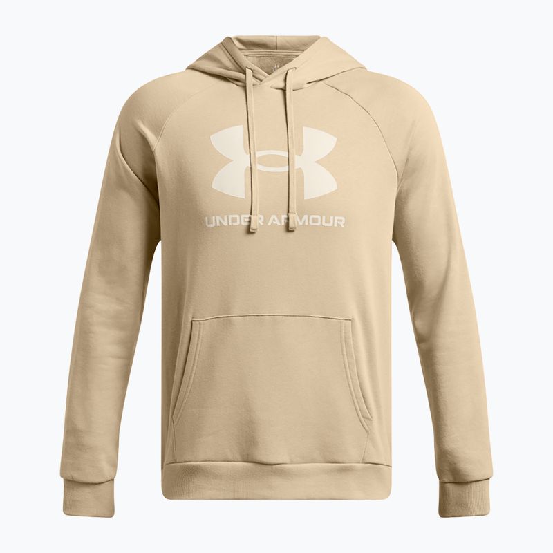 Bluza męska Under Armour Rival Fleece Logo HD city khaki/summit white 4