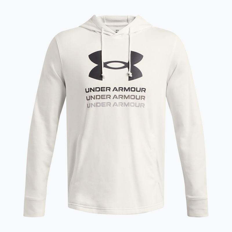 Bluza męska Under Armour Rival Terry Graphic Hood onyx white/black