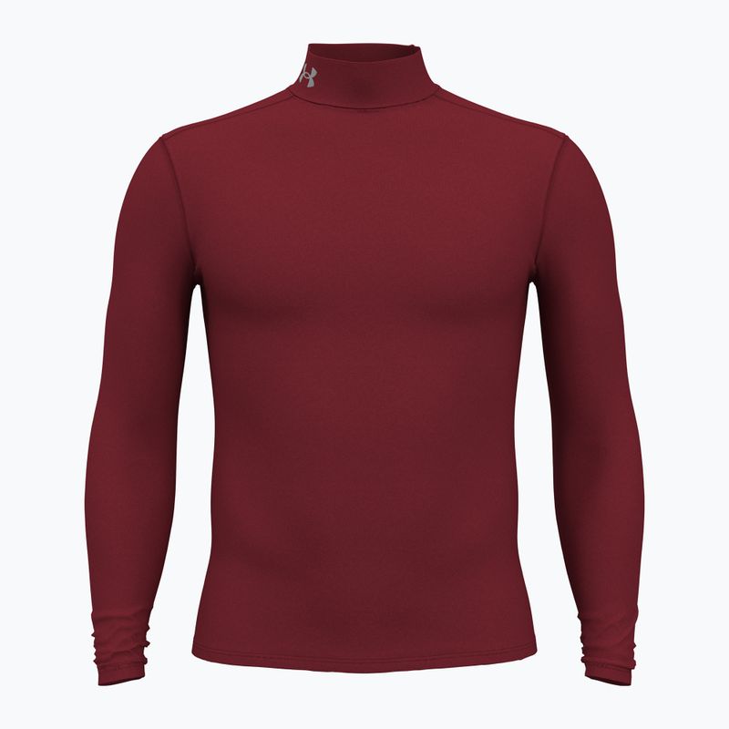 Longsleeve męski Under Armour Elite Mock CG cardinal/metallic silver