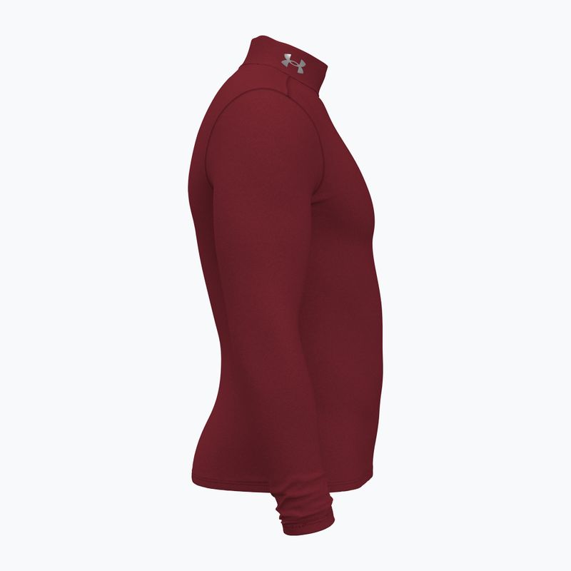 Longsleeve męski Under Armour Elite Mock CG cardinal/metallic silver 3