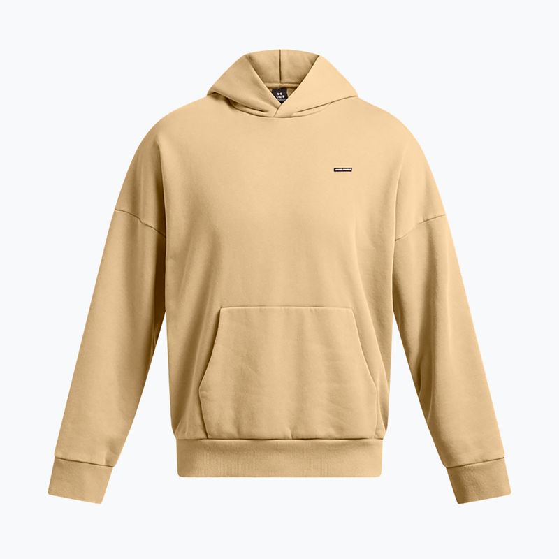 Bluza męska Under Armour Icon HWT Fleece Wash OS Hoodie camel/white 5