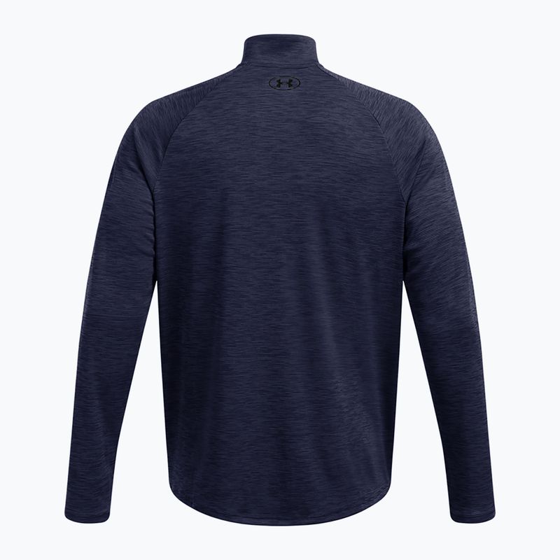 Bluza męska Under Armour Tech Textured 1/2 Zip midnight navy/black 2
