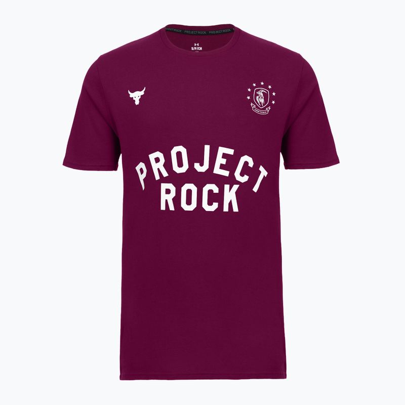 Koszulka treningowa męska Under Armour Project Rock Badge Of Honor purple 3