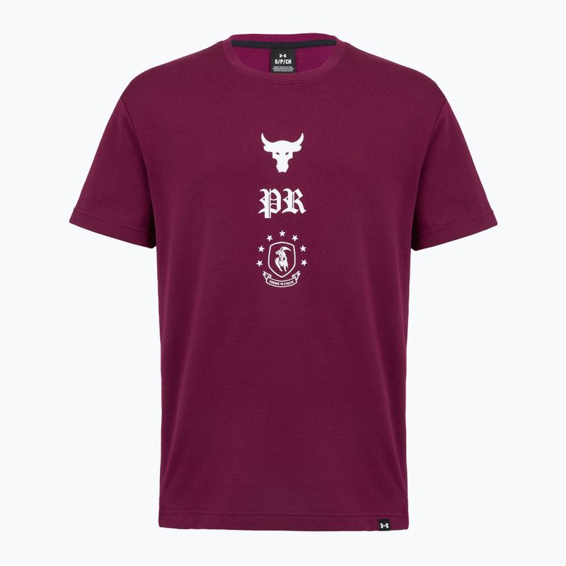 Koszulka treningowa męska Under Armour Project Rock Terry Q3 purple