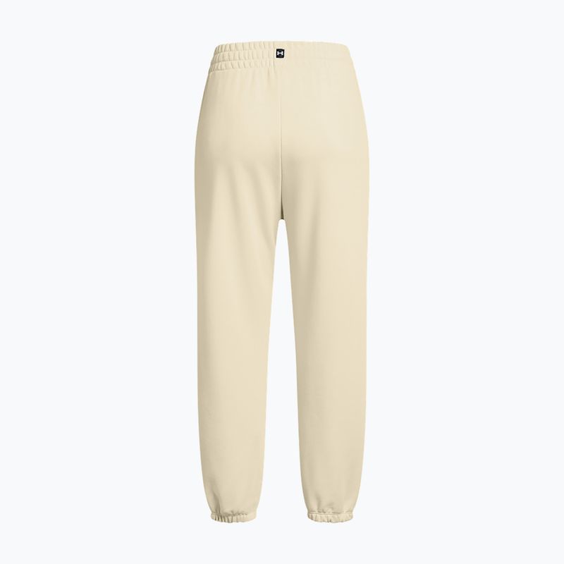 Spodnie treningowe damskie Under Armour Project Rock HWT Pnt silt/clay green 5