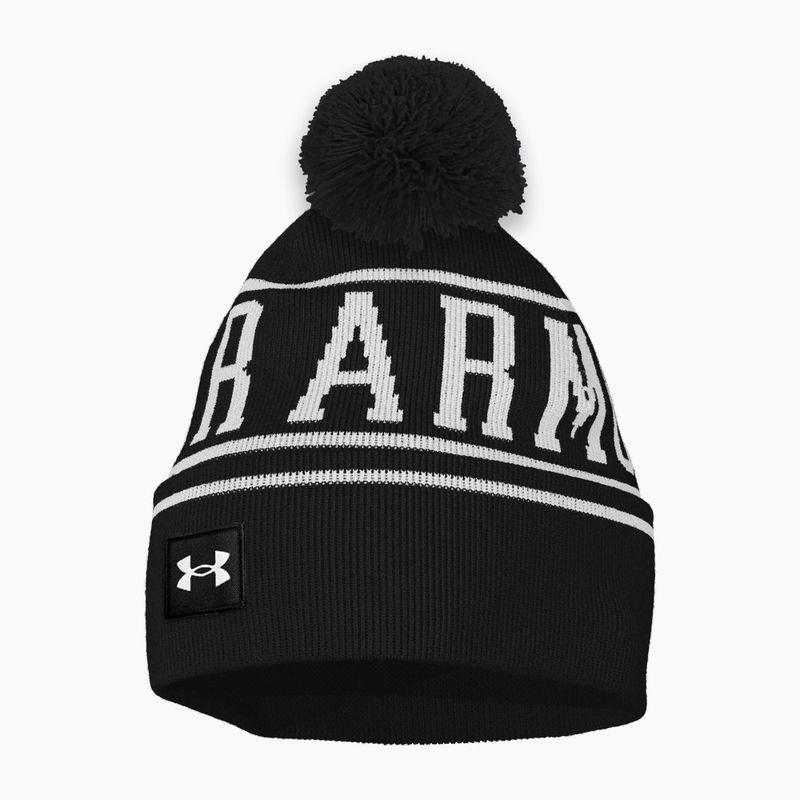Czapka zimowa męska Under Armour Halftime Pom Beanie black/white/white 3