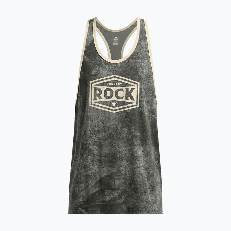 Tank top treningowy męski Under Armour Project Rock Racer clay green/silt 3