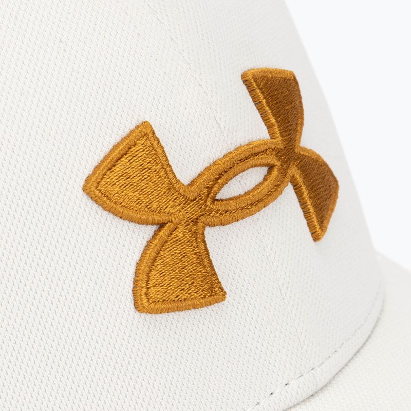 Czapka z daszkiem męska Under Armour Blitzing summit white/yellow ochre 3