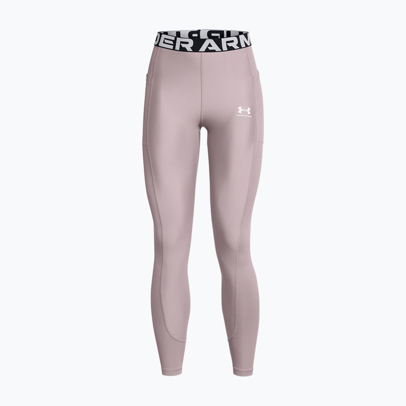 Legginsy damskie Under Armour HeatGear Rib tetra gray/white 5