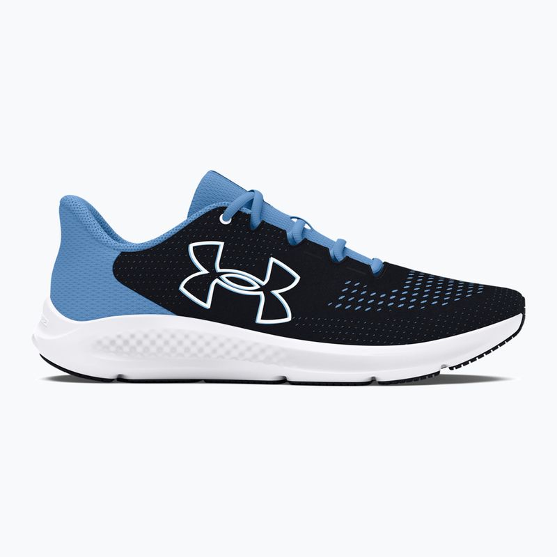 Buty do biegania damskie Under Armour Charged Pursuit 3 Big Logo black/horizon blue/white 9