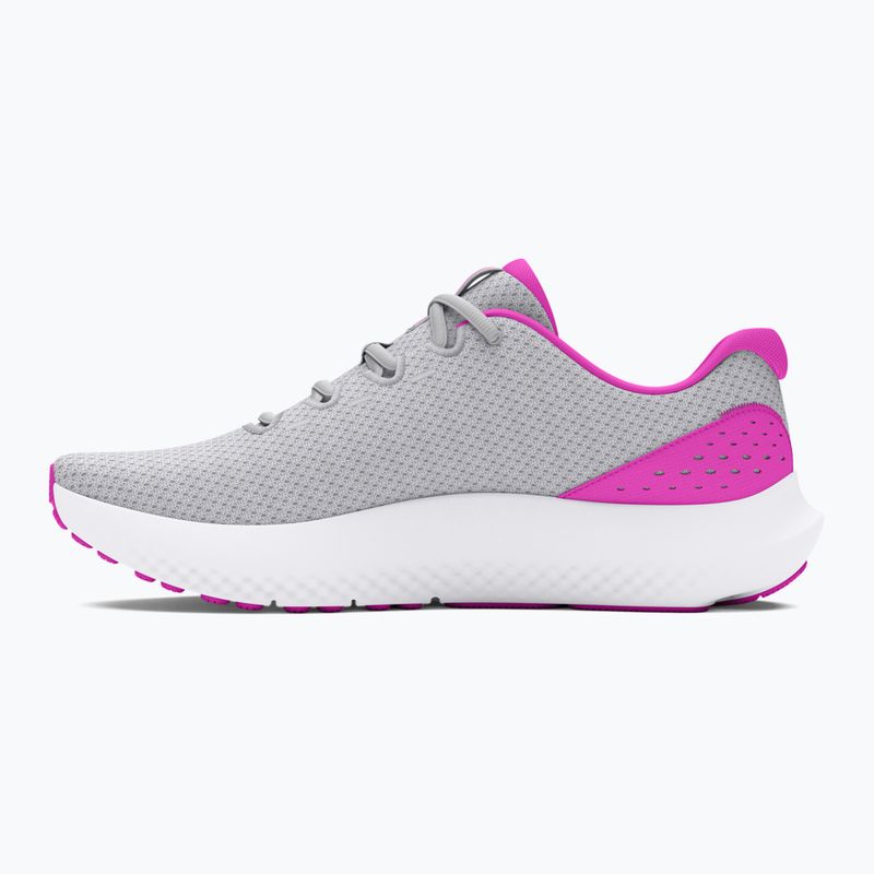 Buty do biegania damskie Under Armour Charged Surge 4 halo gray/vivid magenta/vivid magenta 10