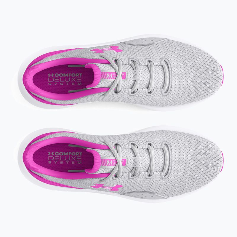 Buty do biegania damskie Under Armour Charged Surge 4 halo gray/vivid magenta/vivid magenta 11