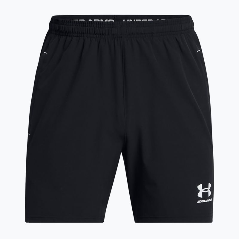 Spodenki piłkarskie męskie Under Armour Challenger Pro Woven black / white 5