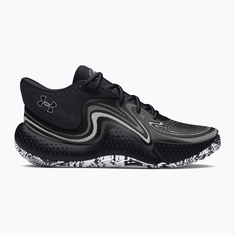 Buty do koszykówki Under Armour Spawn 6 Mid black/distant gray/mod gray 2