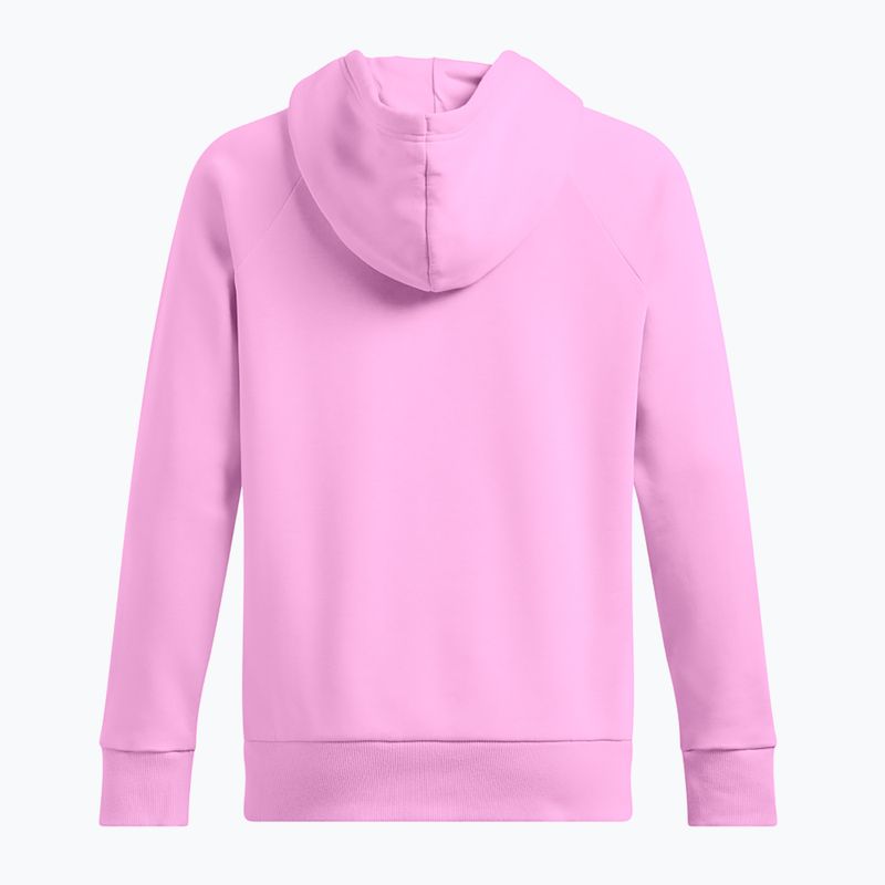 Bluza damska Under Armour Rival Fleece Big Logo Hoody stellar pink/white 2