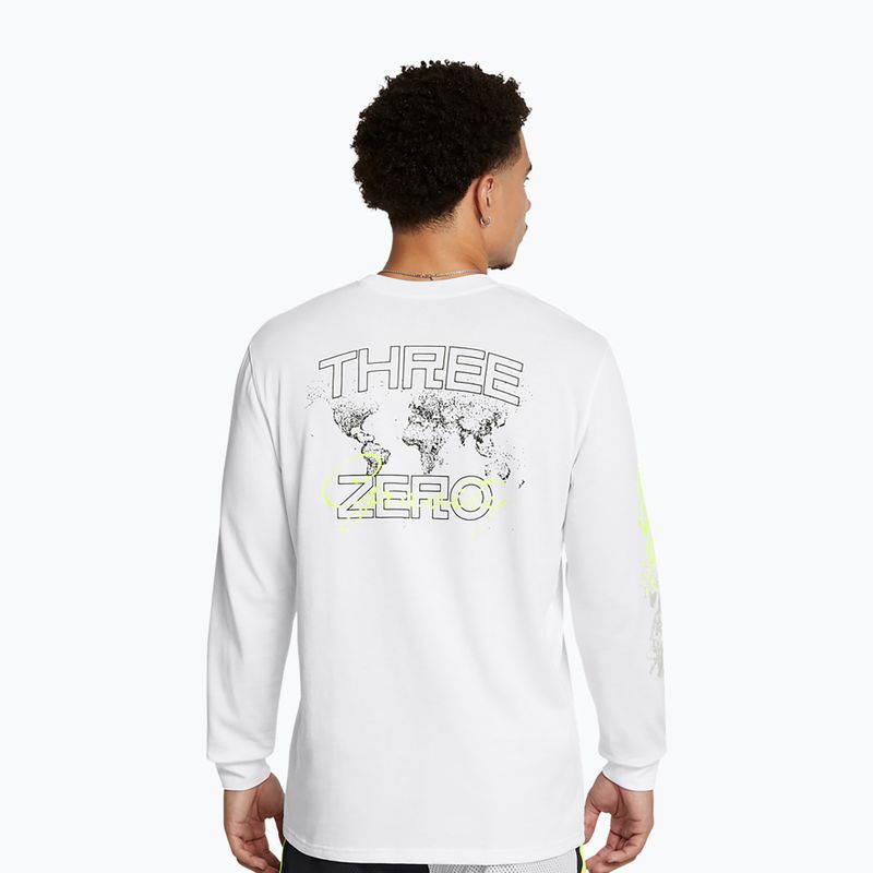 Longsleeve męski Under Armour Curry Verbiage Heavyweight white/high vis yellow/black 3