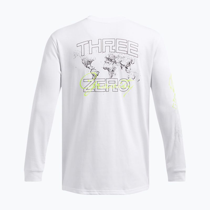 Longsleeve męski Under Armour Curry Verbiage Heavyweight white/high vis yellow/black 6