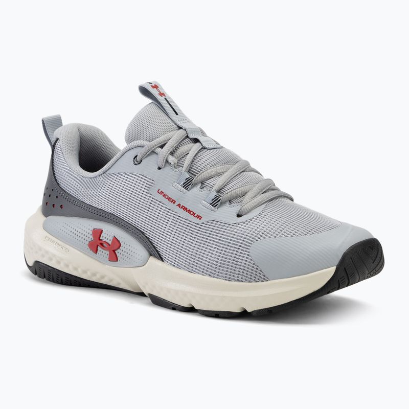 Buty treningowe męskie Under Armour Dynamic Select mod gray/castlerock/inferno red